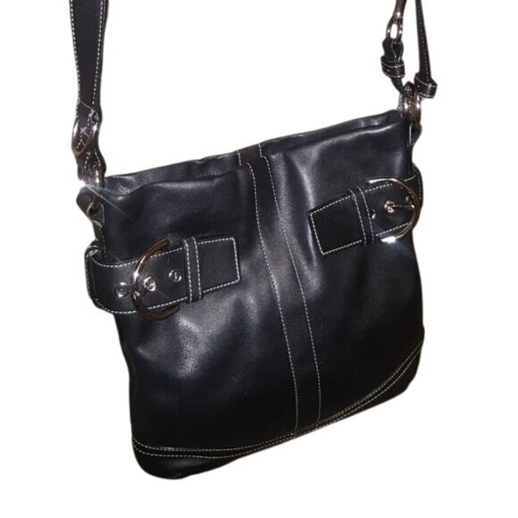 Coach Soho Vintage y2k Black Leather Shoulder Bag - Picture 5 of 6